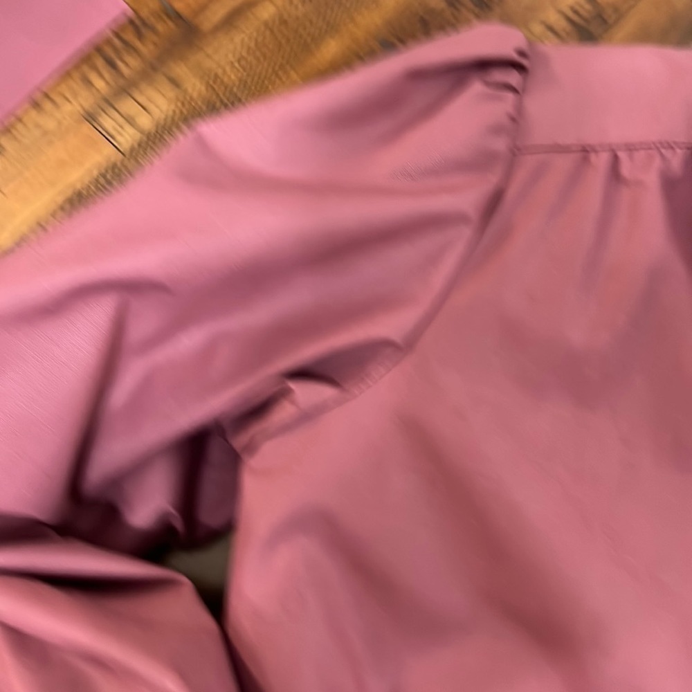 London Fog Vintage Mauve Trench Coat Belted Funnel Neck Removable Liner Sz  6 - Picture 11 of 15